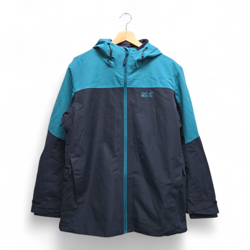 Jack Wolfskin Men's Glaabach 3-in-1 Jacket Medium Blue NWT